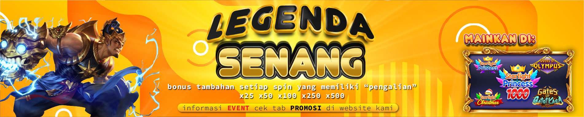 bonus slot legenda senang